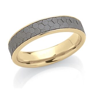 Fede Artlinea in Oro Giallo e Titanio - Forever - ADF340TT-LG