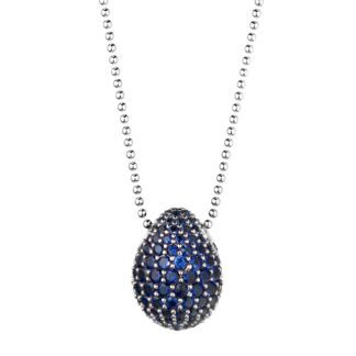 Collana Tatiana Fabergé in Argento e Zirconi – 9NINE – blulake