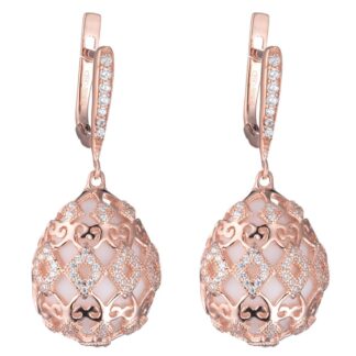Orecchini Tatiana Fabergé in Argento con Agata e Zirconi - Alexandra - E818R