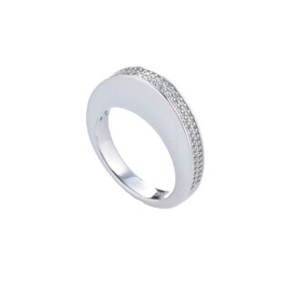 Anello Tatiana Fabergé in Argento con Zirconi - Ekaterina - EKR43W