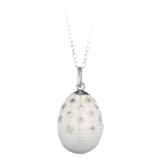 Collana Tatiana Fabergé in Argento e Smalto con Zirconi - Peter Carl - F006WS