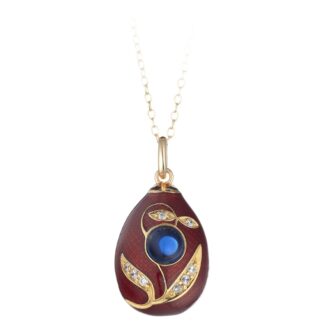 Collana Tatiana Fabergé in Argento e Smalto con Zirconi - Peter Carl - F010R