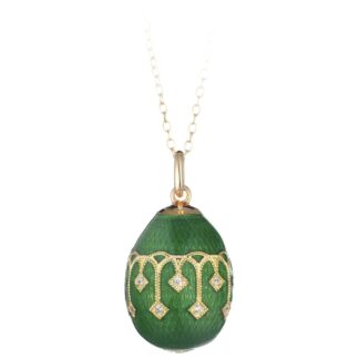 Collana Tatiana Fabergé in Argento e Smalto con Zirconi - Peter Carl - F015GR