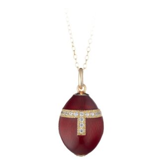 Collana Tatiana Fabergé in Argento e Smalto con Zirconi - Peter Carl - F016R