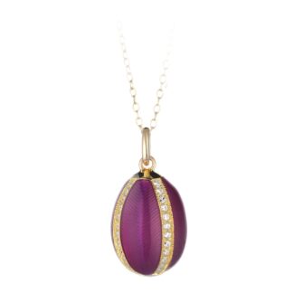Collana Tatiana Fabergé in Argento e Smalto con Zirconi - Peter Carl - F019DV