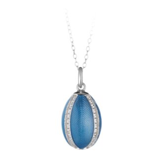 Collana Tatiana Fabergé in Argento e Smalto con Zirconi - Peter Carl - F019MBS