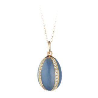 Collana Tatiana Fabergé in Argento e Smalto con Zirconi - Peter Carl - F019TB