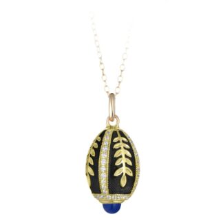 Collana Tatiana Fabergé in Argento e Smalto con Zirconi - Peter Carl - F024B