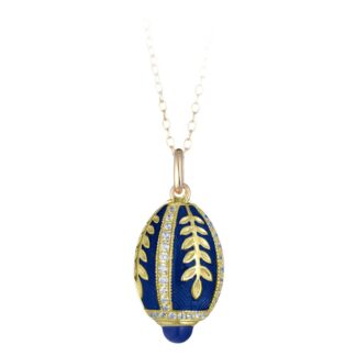 Collana Tatiana Fabergé in Argento e Smalto con Zirconi - Peter Carl - F024DB