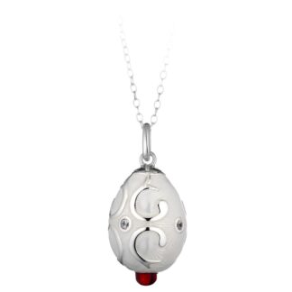 Collana Tatiana Fabergé in Argento e Smalto con Zirconi - Peter Carl - F028WS