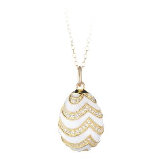 Collana Tatiana Fabergé in Argento e Smalto con Zirconi - Peter Carl - F029W