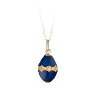 Collana Tatiana Fabergé in Argento e Smalto con Zirconi - Peter Carl - F050DB