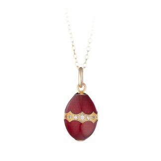 Collana Tatiana Fabergé in Argento e Smalto con Zirconi - Peter Carl - F050R