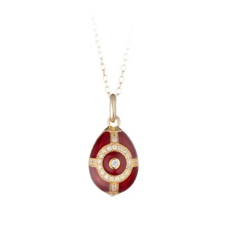 Collana Tatiana Fabergé in Argento e Smalto con Zirconi - Peter Carl - F050R