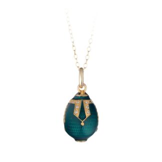 Collana Tatiana Fabergé in Argento e Smalto con Zirconi - Peter Carl - F054GR