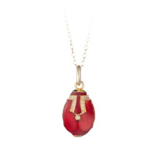 Collana Tatiana Fabergé in Argento e Smalto con Zirconi - Peter Carl - F054R