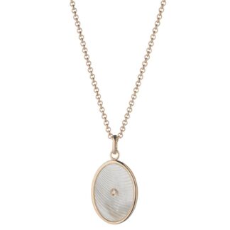 Collana Tatiana Fabergé in Argento con Diamante - Moika - MOP02R
