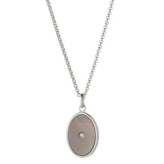 Collana Tatiana Fabergé in Argento con Diamante - Moika - MOP02W