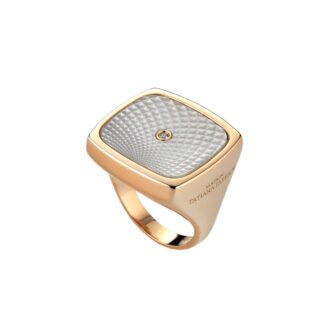Anello Tatiana Fabergé in Argento con Diamante - Moika - MOR01R