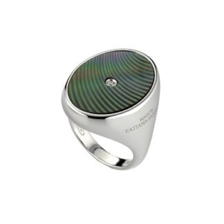 Anello Tatiana Fabergé in Argento con Diamante - Moika - MOR02W