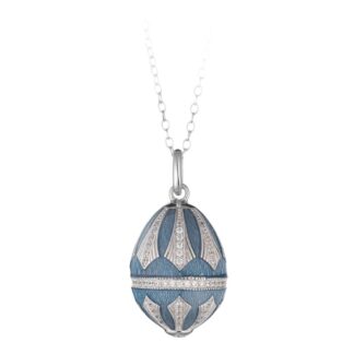 Collana Tatiana Fabergé in Argento e Smalto con Zirconi - Peter Carl - P01480TBS