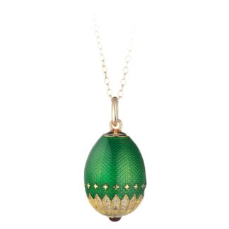 Collana Tatiana Fabergé in Argento e Smalto con Zirconi - Peter Carl - P01482GR