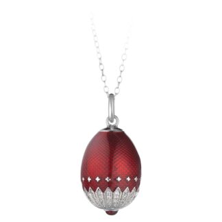 Collana Tatiana Fabergé in Argento e Smalto con Zirconi - Peter Carl - P01482RS