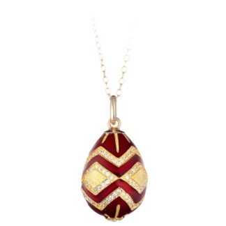Collana Tatiana Fabergé in Argento e Smalto con Zirconi - Peter Carl - P01498R
