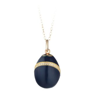 Collana Tatiana Fabergé in Argento e Smalto con Zirconi - Peter Carl - P23999DB