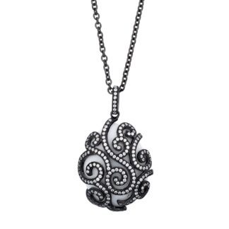 Collana Tatiana Fabergé in Argento con Agata e Zirconi - Alexandra - P816B