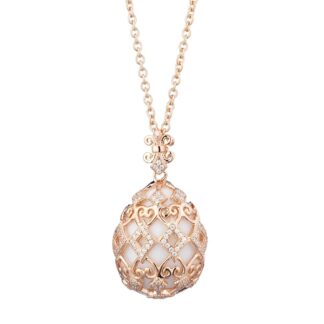 Collana Tatiana Fabergé in Argento con Agata e Zirconi - Alexandra - P818R