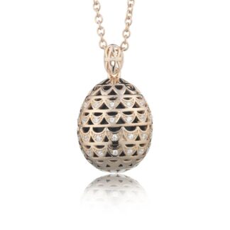 Collana Tatiana Fabergé in Argento con Onice - Alexandra - P821R
