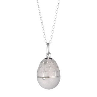 Collana Tatiana Fabergé in Argento e Smalto con Zirconi - Romanov - ROP07WW