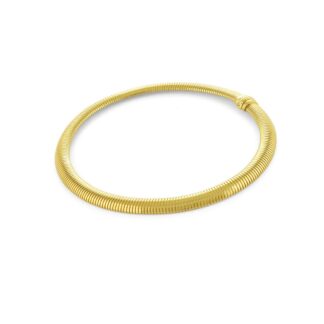 Collana Unoaerre in Bronzo Dorato Maglia Tubo Gas - Bronze - 1632