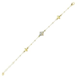 Bracciale Artlinea in Oro Giallo e Bianco - Glam - BED549-LN