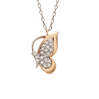 Collana Donna Artlinea Oro Bianco Oro Rosa Diamanti - Joy - CD384-LH