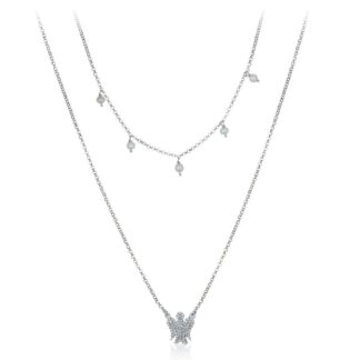 Collana Roberto Giannotti in Argento con Zirconi e Perle - Angeli - GIA368