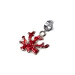 Charm Isola Bella in Argento e Smalto | Corallo - D-Javù - 20000649