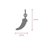 Charm Isola Bella in Argento e Smalto | Peperoncino - D-Javù - 20000640