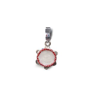 Charm Isola Bella in Argento e Smalto | Tamburello - D-Javù - 20000621