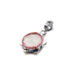 Charm Isola Bella in Argento e Smalto | Tamburello - D-Javù - 20000621