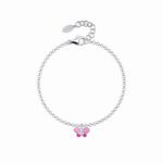 Bracciale Bambina Mabina in Argento e Smalti | Farfalla - 533040