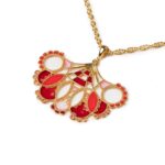 Collana Isola Bella in Argento e Smalti | Merletti Ventaglio - 20000391