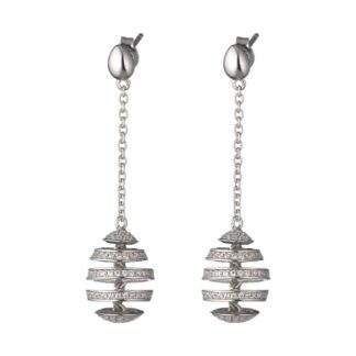 Orecchini Tatiana Fabergé in Argento con Zirconi - 9NINE - 9E20S