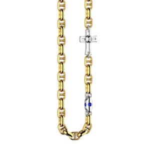 Collana Zancan in Oro Bicolore con Zaffiri - Eternity Gold - EC864GB-ZB