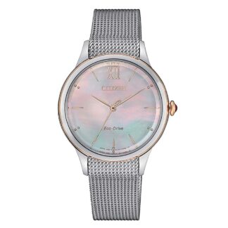 Orologio Citizen Eco Drive in Acciaio e Madreperla - Lady - EM0816-88Y