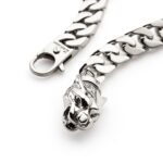 Bracciale Zancan in Argento con Testa di Pantera - Cubane - ESB057-B