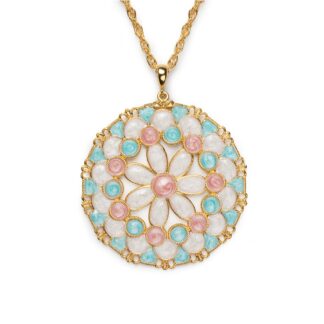 Collana Isola Bella in Argento e Smalti | Merletti Tondo - 20000590