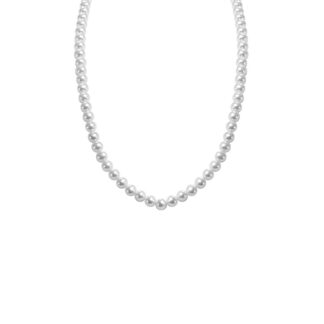 Collana Clesi in Oro Bianco con Perle d'Acqua Dolce - 0544