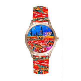 Orologio Solo Tempo Mizzica in Acciaio e Pelle - La Fioritura di Nurcia - MB119